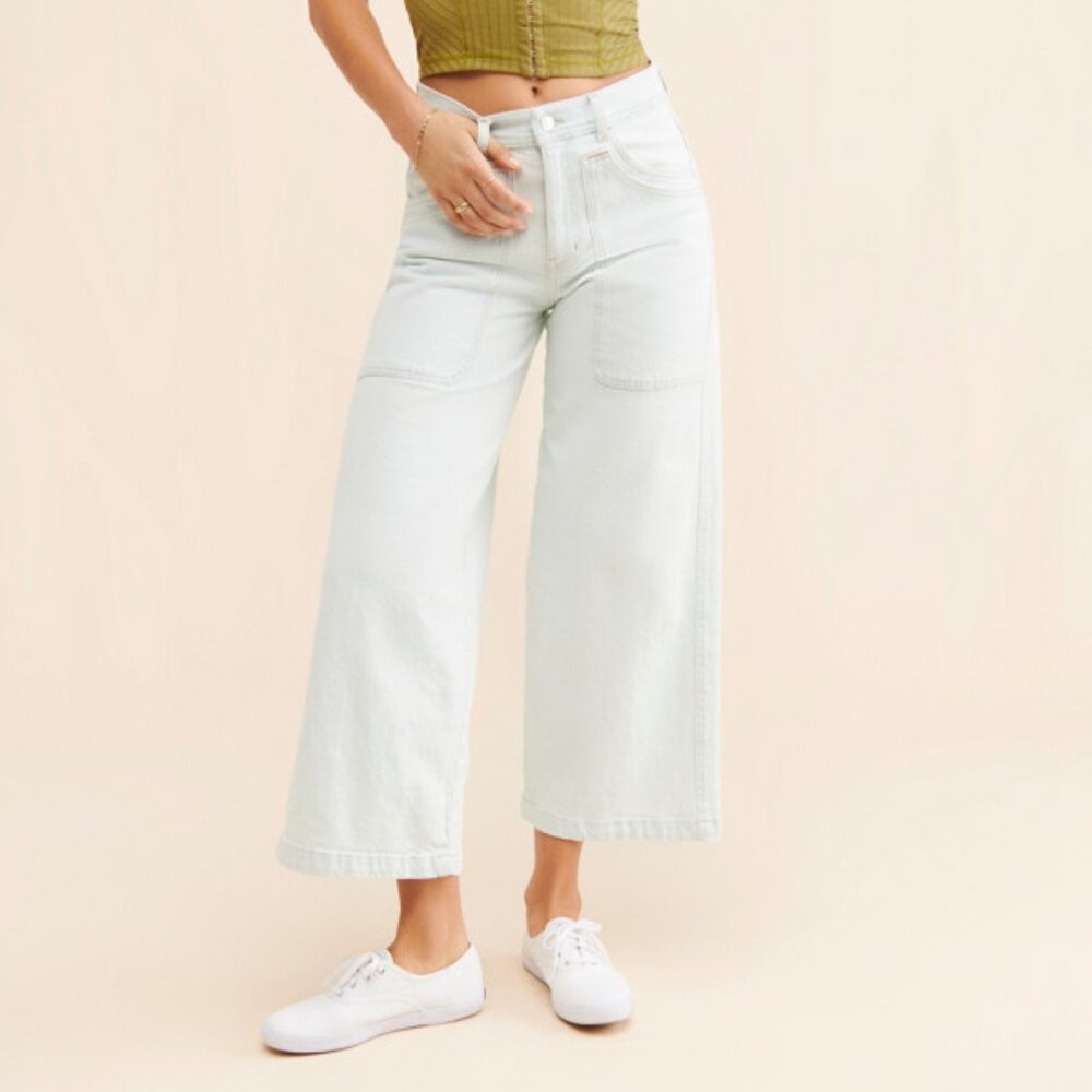 We The Free Piper Crop Wide Leg Denim Pants
